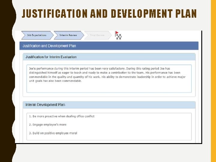 JUSTIFICATION AND DEVELOPMENT PLAN 