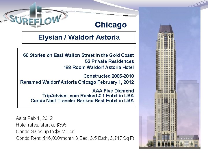 Chicago Elysian / Waldorf Astoria 60 Stories on East Walton Street in the Gold