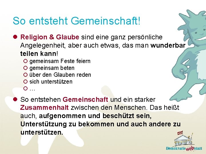 So entsteht Gemeinschaft! l Religion & Glaube sind eine ganz persönliche Angelegenheit, aber auch