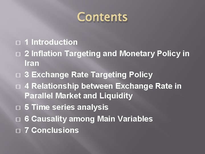 Contents � � � � 1 Introduction 2 Inflation Targeting and Monetary Policy in