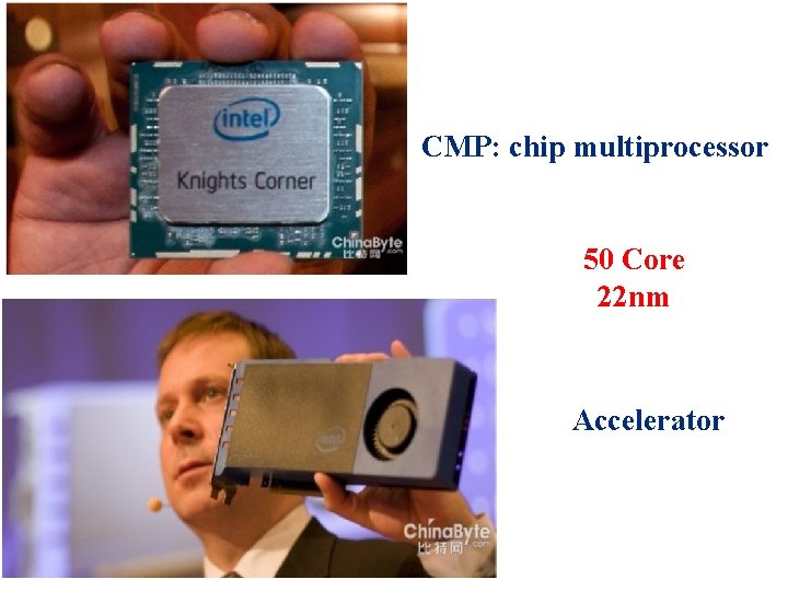 CMP: chip multiprocessor 50 Core 22 nm Accelerator 