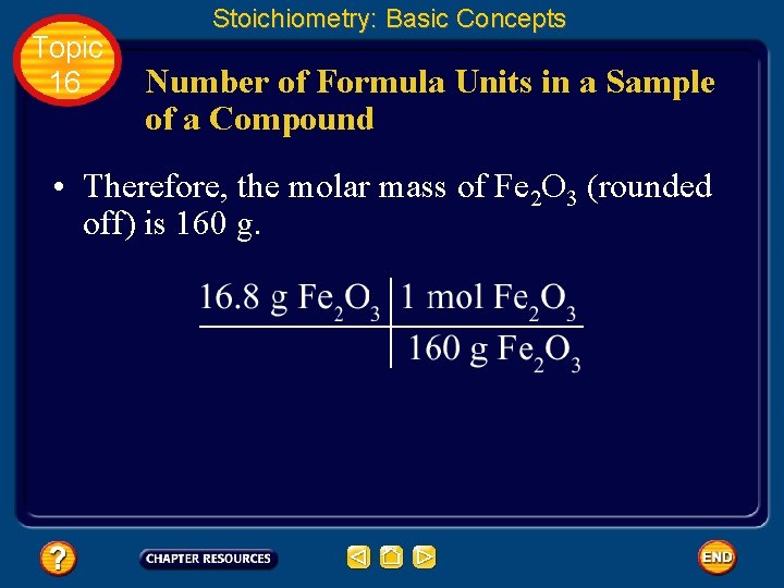 Topic 16 Stoichiometry: Basic Concepts Number of Formula Units in a Sample of a