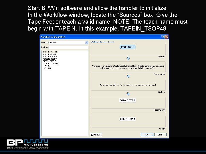 Start BPWin software and allow the handler to initialize. In the Workflow window, locate