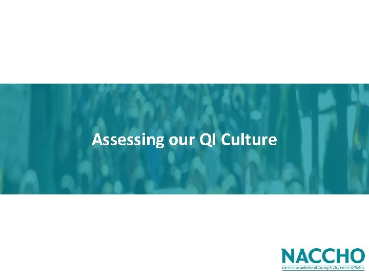 Assessing our QI Culture 