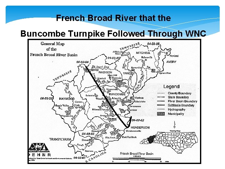 French Broad River that the Buncombe Turnpike Followed Through WNC 