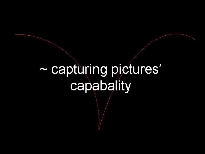 ~ capturing pictures’ capabality 