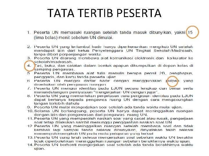 TATA TERTIB PESERTA 