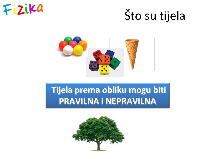 Što su tijela Tijela prema obliku mogu biti PRAVILNA i NEPRAVILNA 