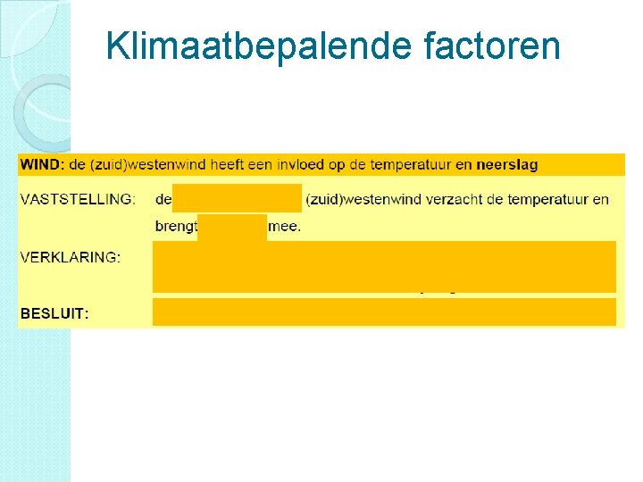 Klimaatbepalende factoren 