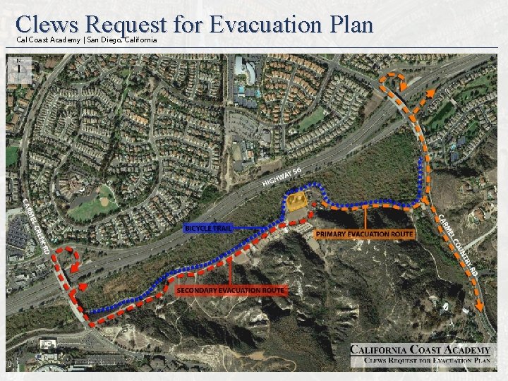 Clews Request for Evacuation Plan Cal Coast Academy | San Diego, California 