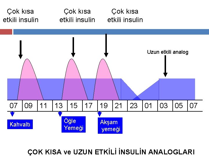 Çok kısa etkili insulin Uzun etkili analog 07 09 11 13 15 17 19