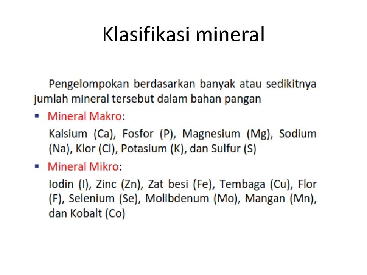 Klasifikasi mineral 