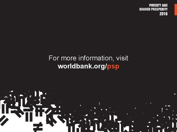 For more information, visit worldbank. org/psp 