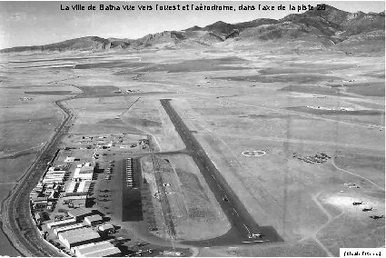 La ville de Batna vue vers l’ouest et l’aérodrome, dans l’axe de la piste