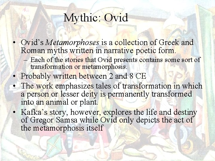 Mythic: Ovid • Ovid’s Metamorphoses is a collection of Greek and Roman myths written