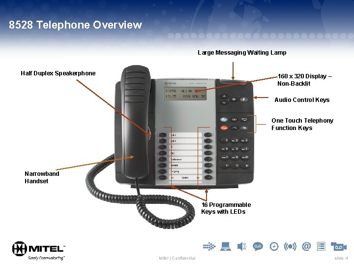 Mitel 8528 8568 Telephones Overview Maureen Young Global
