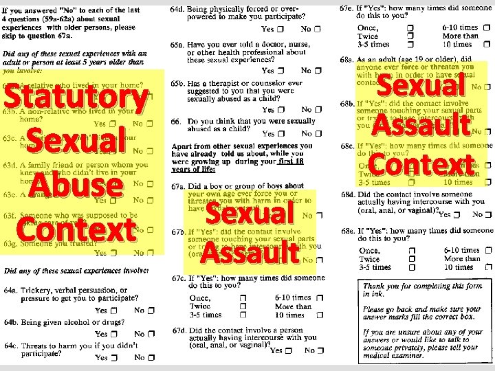 Statutory Sexual Abuse Context Sexual Assault 