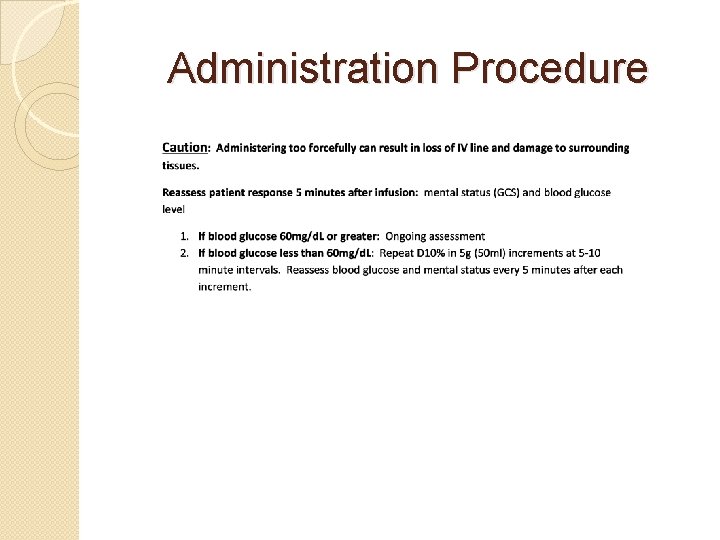 Administration Procedure 