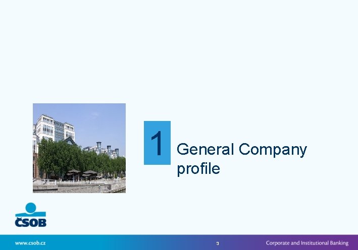 1 General Company profile 3 