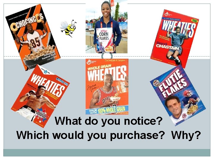 What do you notice? Which would you purchase? Why? 