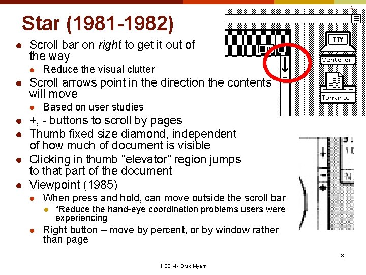 Star (1981 -1982) l Scroll bar on right to get it out of the