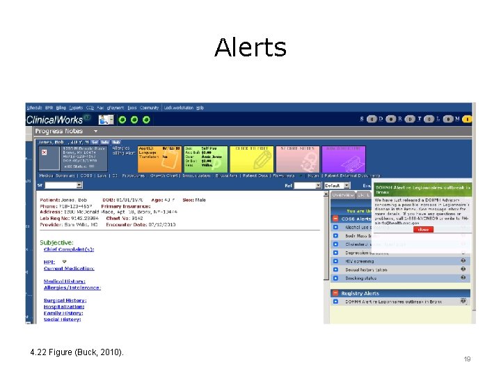 Alerts 4. 22 Figure (Buck, 2010). 19 