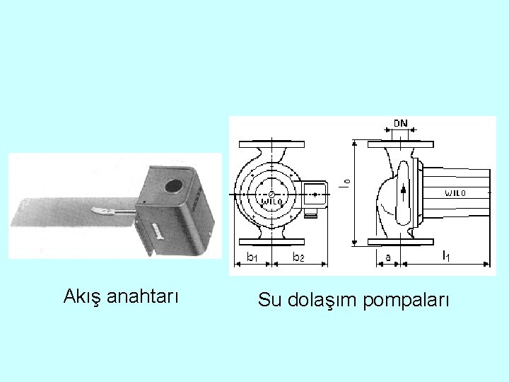 Akış anahtarı Su dolaşım pompaları 