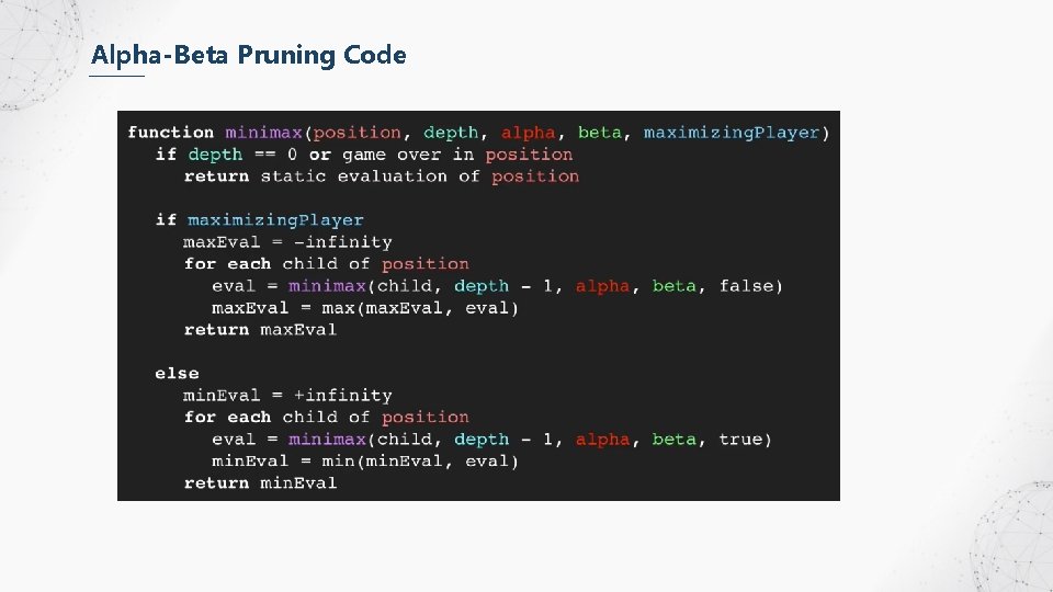 Alpha-Beta Pruning Code 