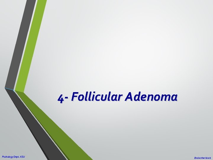 4 - Follicular Adenoma Pathology Dept. KSU Endocrine block 