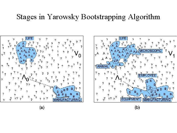 Stages in Yarowsky Bootstrapping Algorithm 