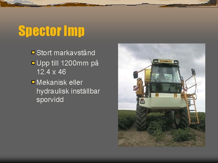 Spector Imp Stort markavstånd Upp till 1200 mm på 12. 4 x 46 Mekanisk