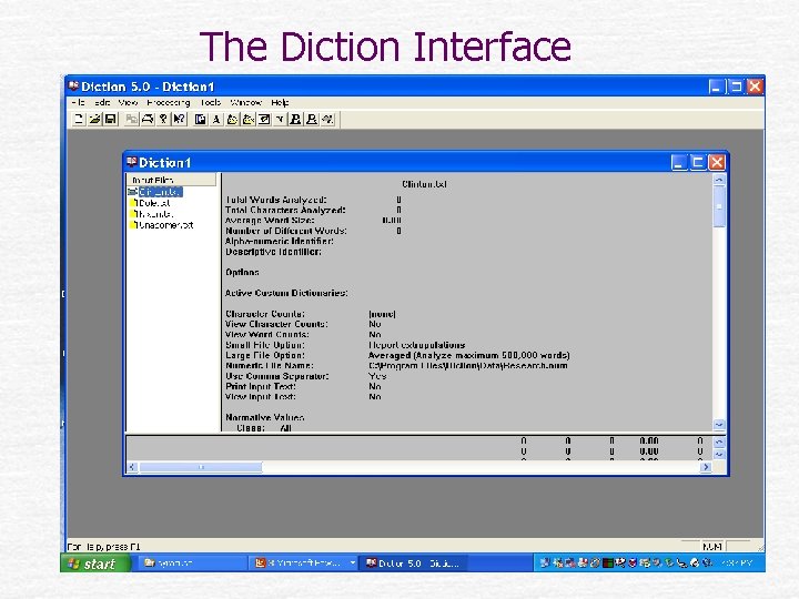 The Diction Interface 