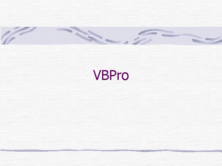 VBPro 