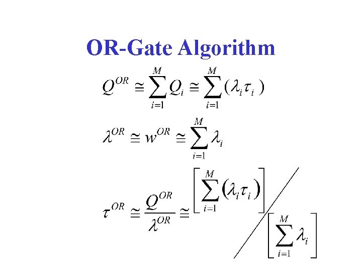 OR-Gate Algorithm 