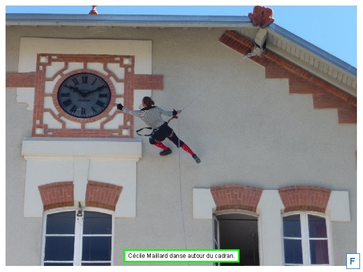 Cécile Maillard danse autour du cadran. F 