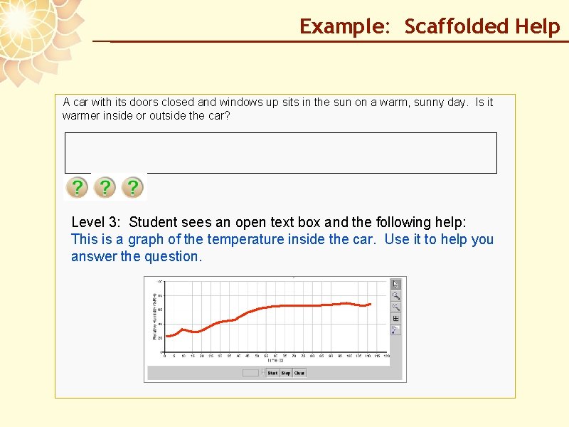 Example: Scaffolded Help A car with its doors closed and windows up sits in