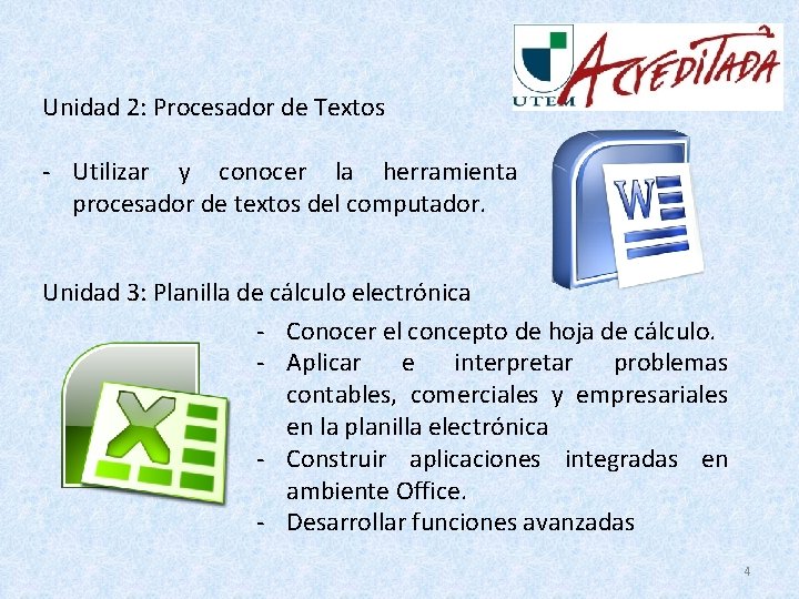 Unidad 2: Procesador de Textos - Utilizar y conocer la herramienta procesador de textos