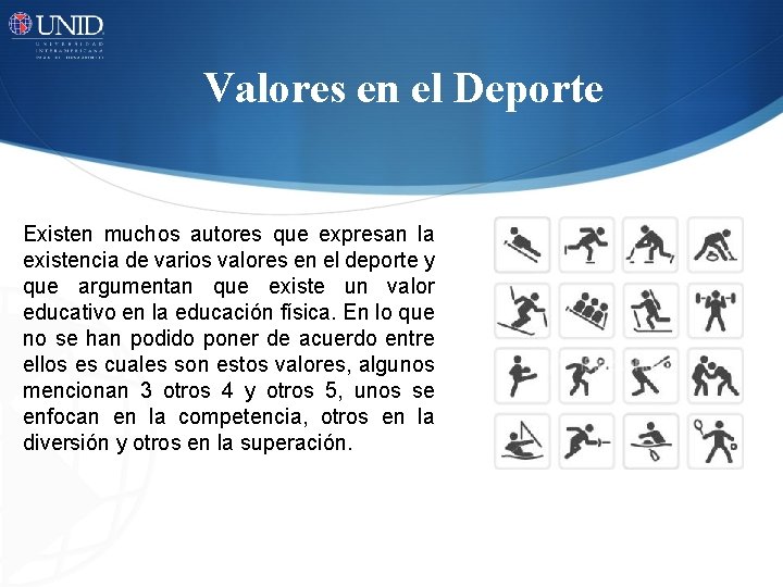 Bases del Deporte Educativo SESIN 6 Valores en