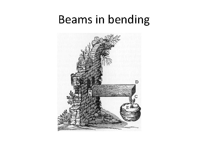 Beams in bending 