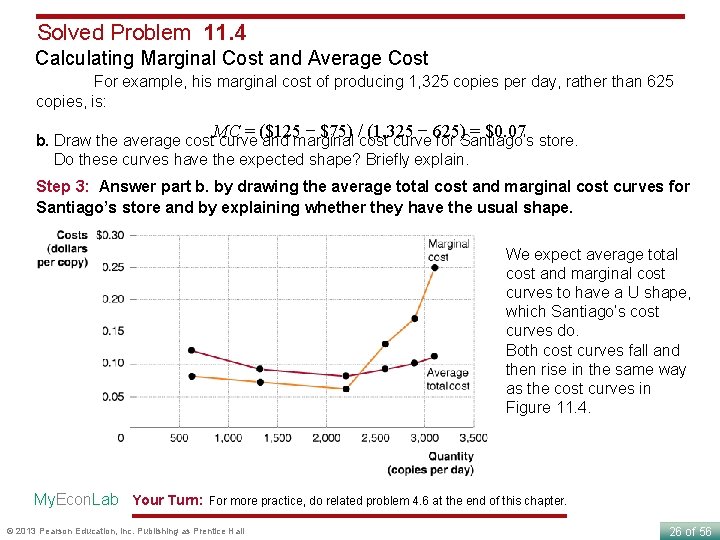 Solved Problem 11. 4 Calculating Marginal Cost and Average Cost For example, his marginal