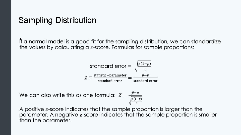 Sampling Distribution • Sampling Distribution •