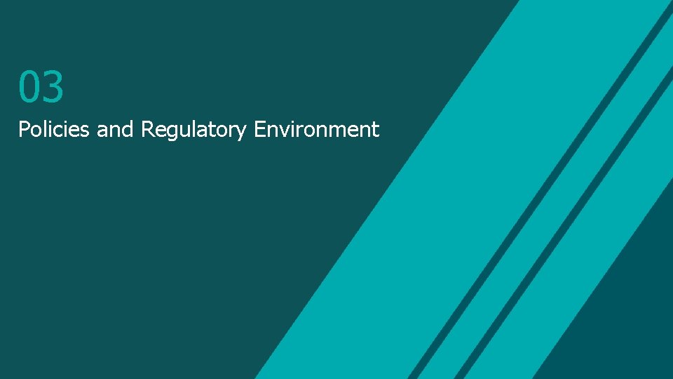 03 Policies and Regulatory Environment 