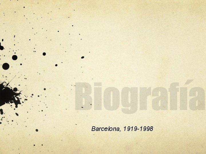 Barcelona, 1919 -1998 