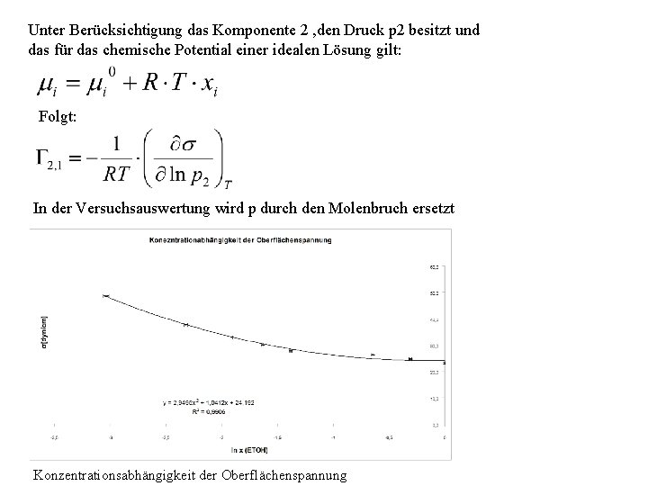 Unter Berücksichtigung das Komponente 2 , den Druck p 2 besitzt und das für