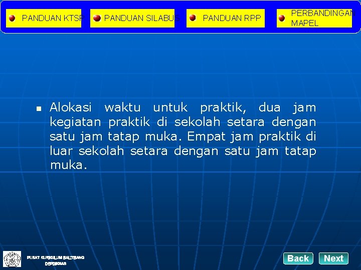 PANDUAN KTSP n PANDUAN SILABUS PANDUAN RPP PERBANDINGAN MAPEL Alokasi waktu untuk praktik, dua PANDUAN KTSP n PANDUAN SILABUS PANDUAN RPP PERBANDINGAN MAPEL Alokasi waktu untuk praktik, dua