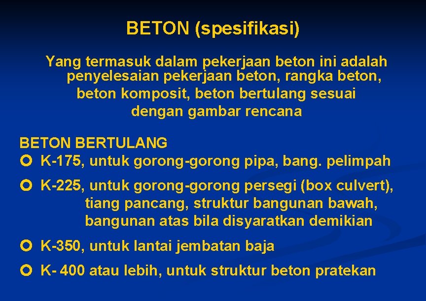 BETON (spesifikasi) Yang termasuk dalam pekerjaan beton ini adalah penyelesaian pekerjaan beton, rangka beton, BETON (spesifikasi) Yang termasuk dalam pekerjaan beton ini adalah penyelesaian pekerjaan beton, rangka beton,