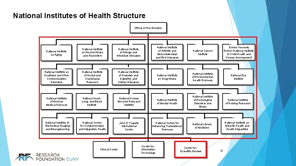 National Institutes of Health Structure Office of the Director National Institute on Aging National