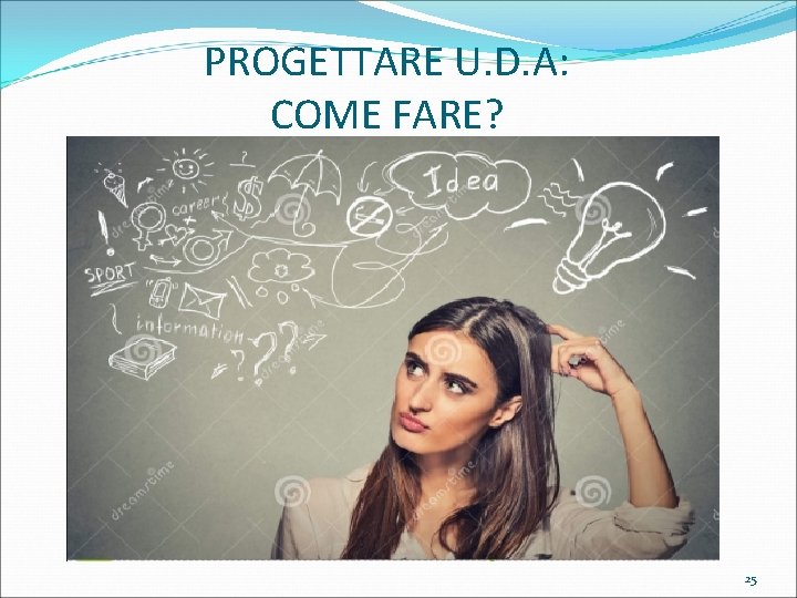 PROGETTARE U. D. A: COME FARE? 25 