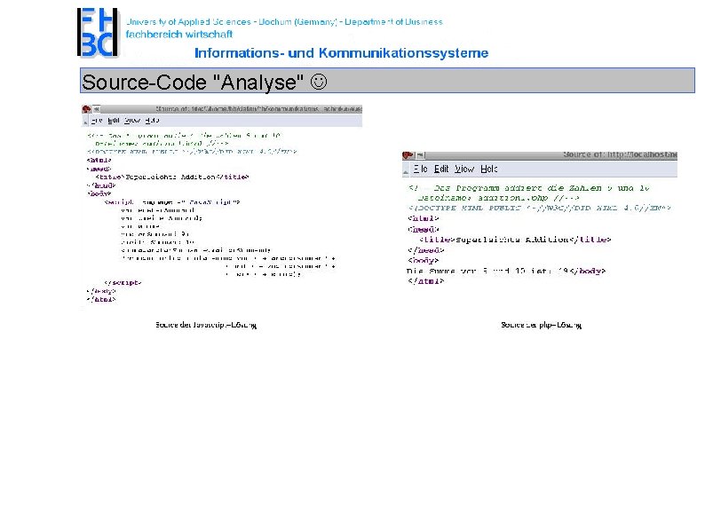 Source-Code "Analyse" 