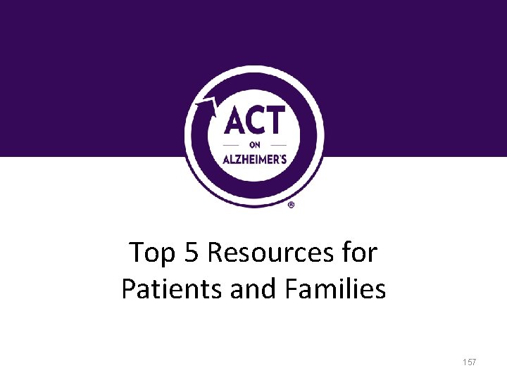 Top 5 Resources for Patients and Families 157 